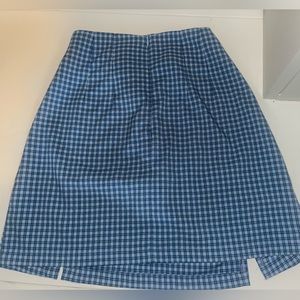 Brandy melville blue and white skirt. Only worn once, in excellent conditio